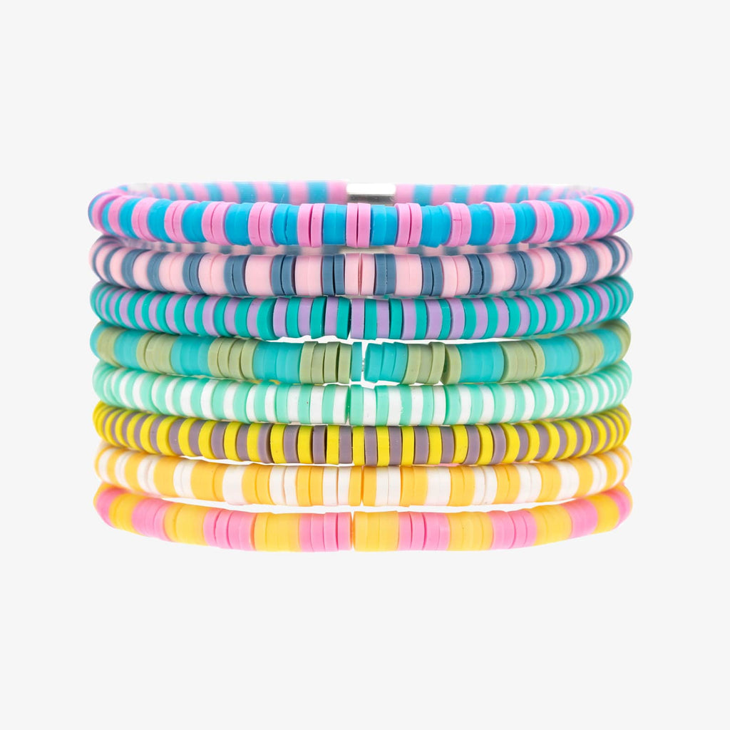 Ensemble de 8 bracelets extensibles « Vacation Vibes »