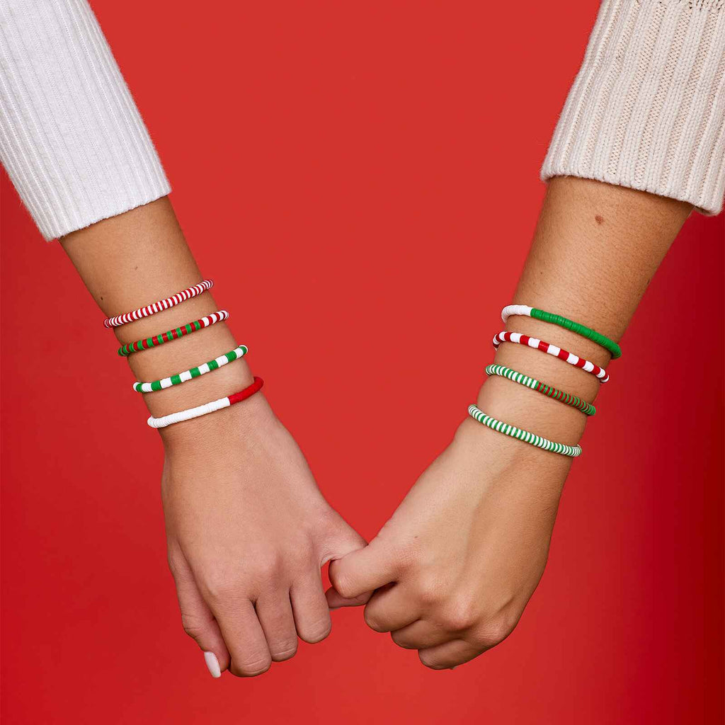 Deck the Halls Stretch Bracelet Set of 8