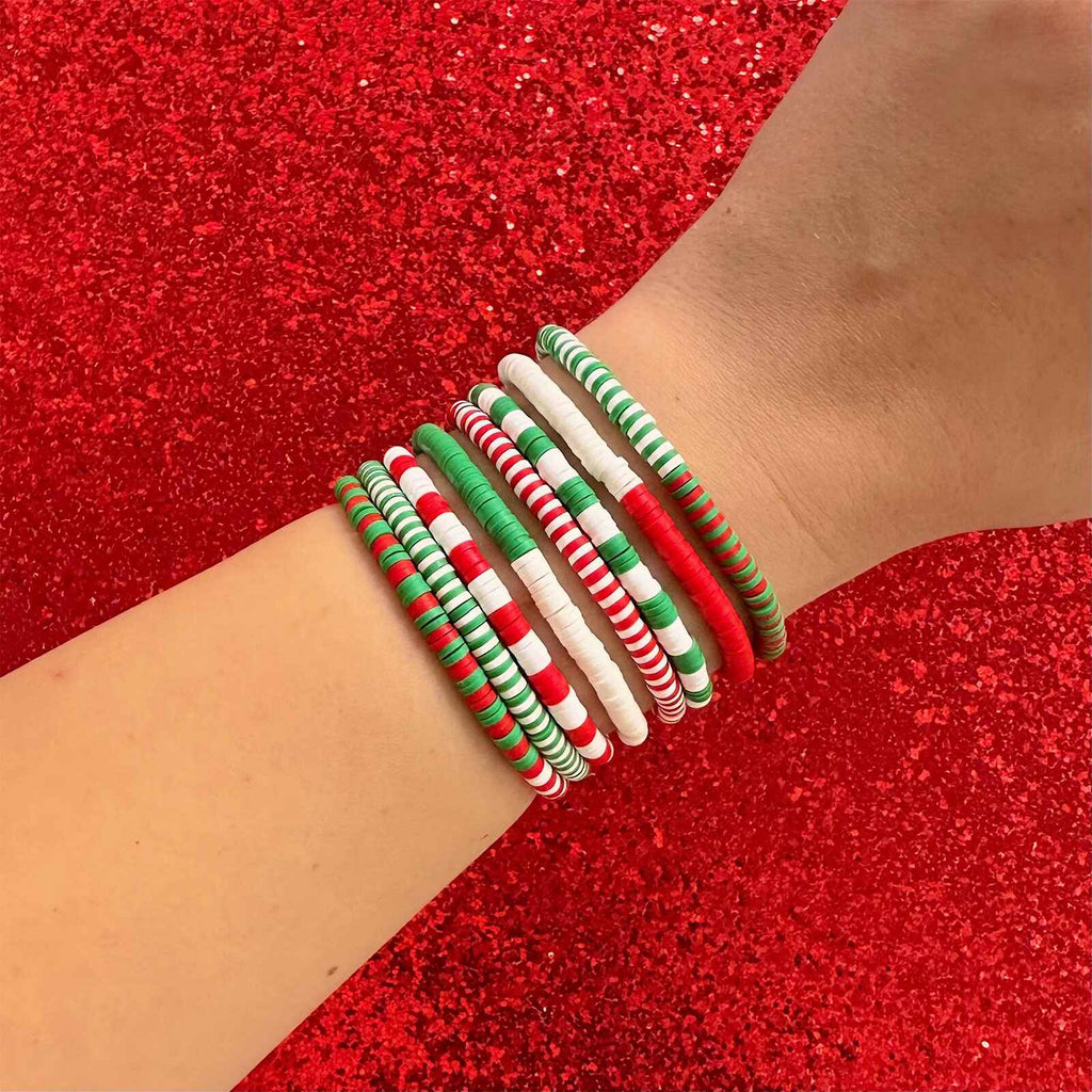 Deck the Halls Stretch Bracelet Set of 8