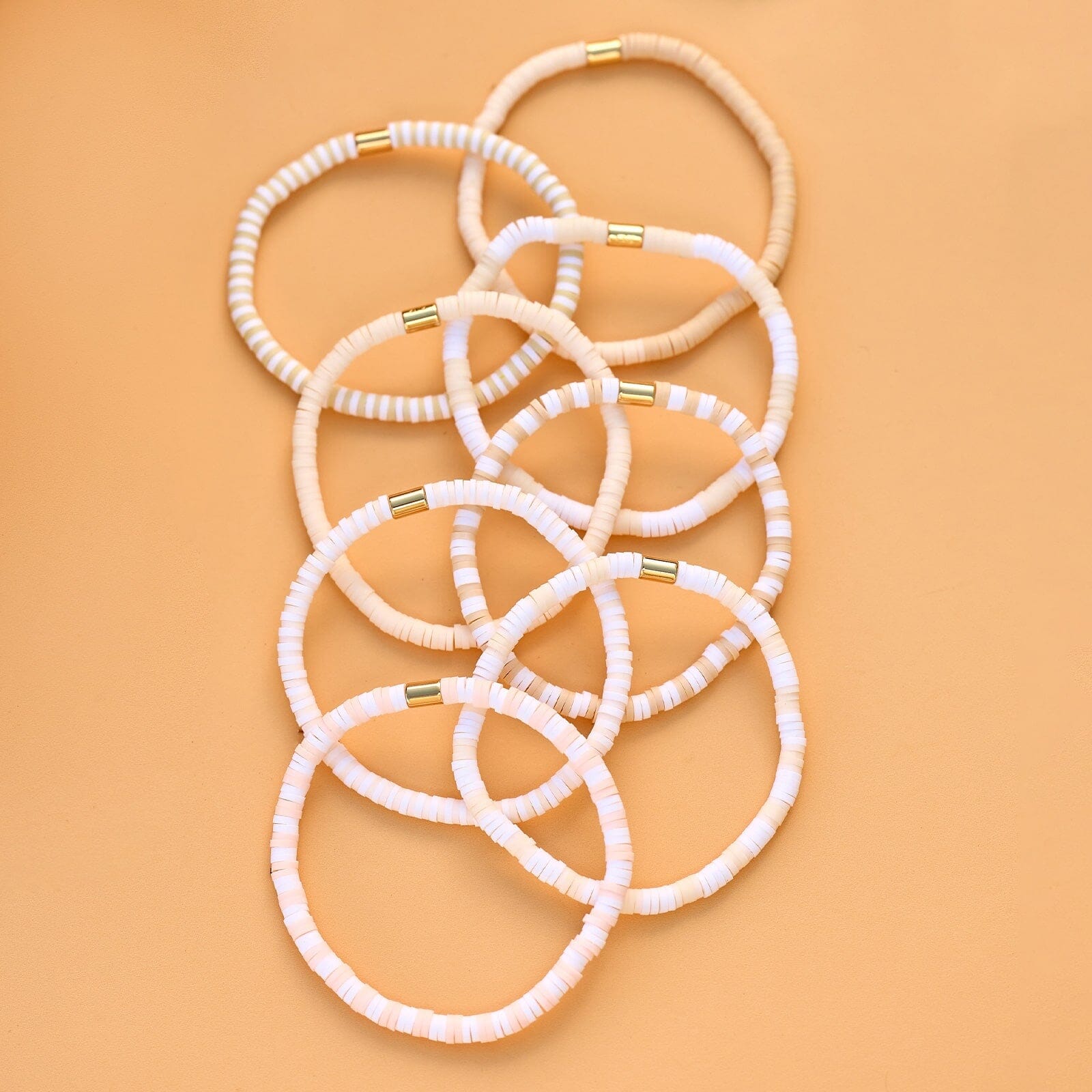 Ensemble de 8 bracelets extensibles Leche