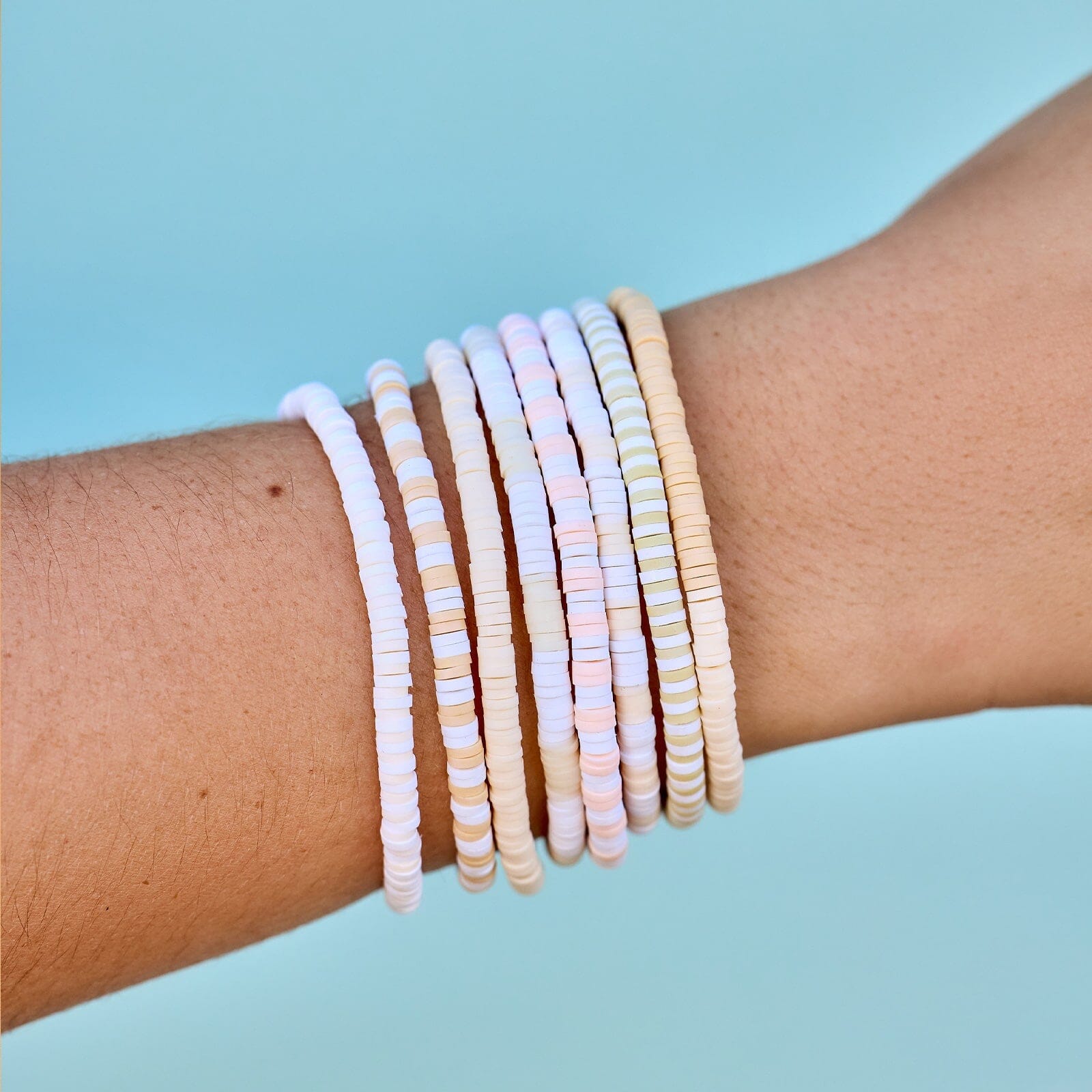 Ensemble de 8 bracelets extensibles Leche