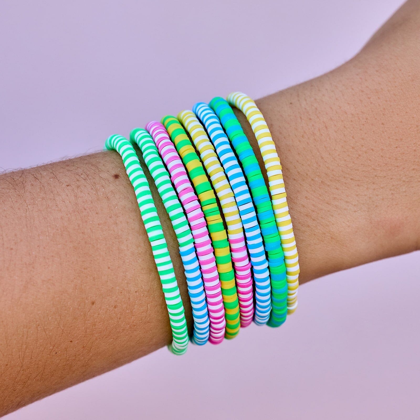 Lot de 8 bracelets extensibles Neon Daze