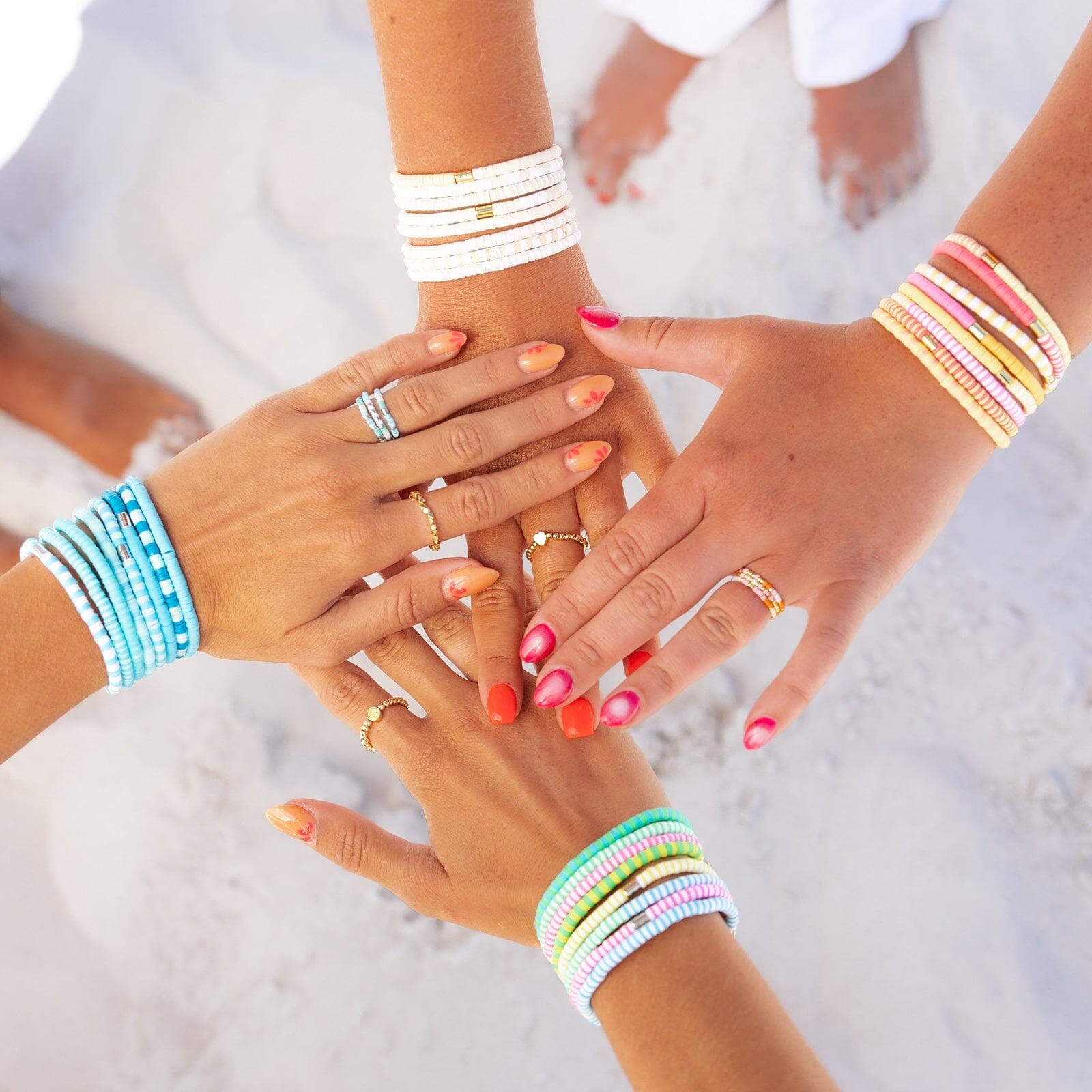 Lot de 8 bracelets extensibles Neon Daze