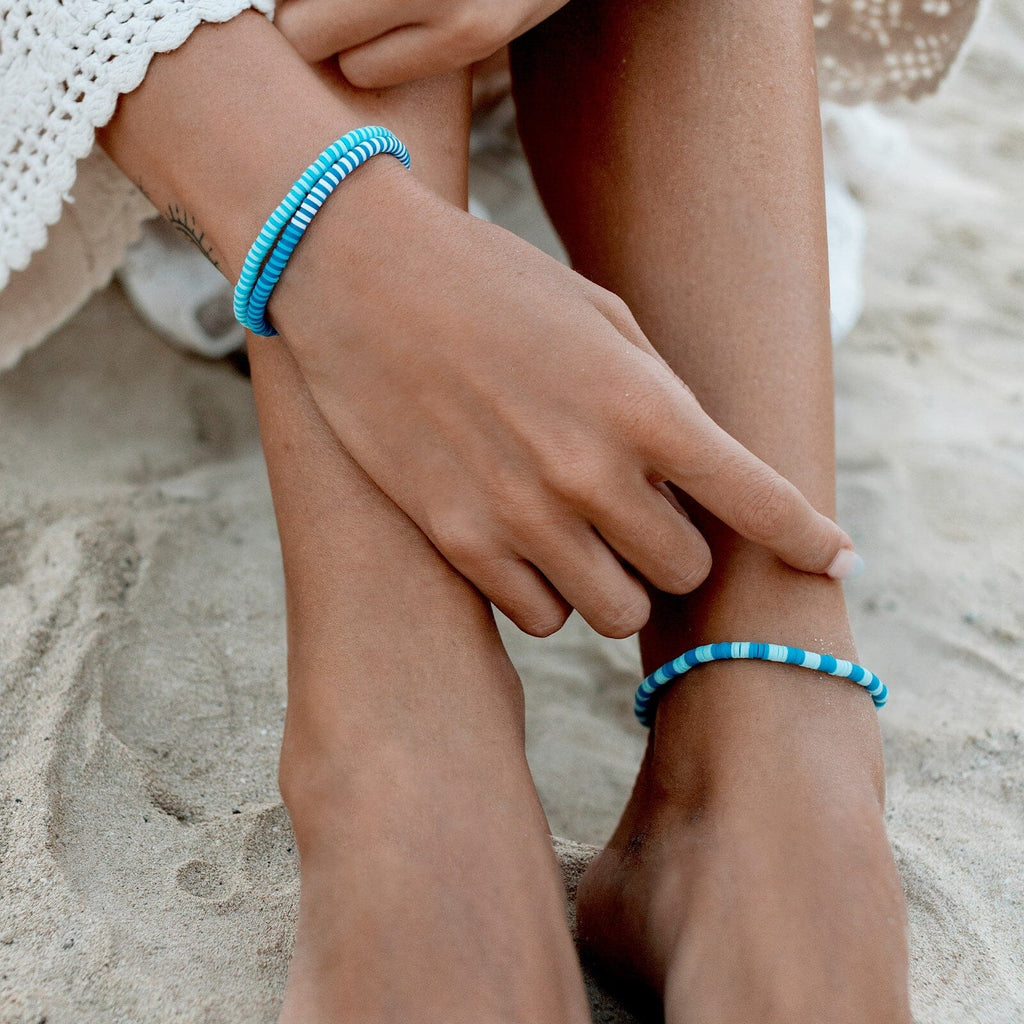 Bracelet extensible marine bleuet
