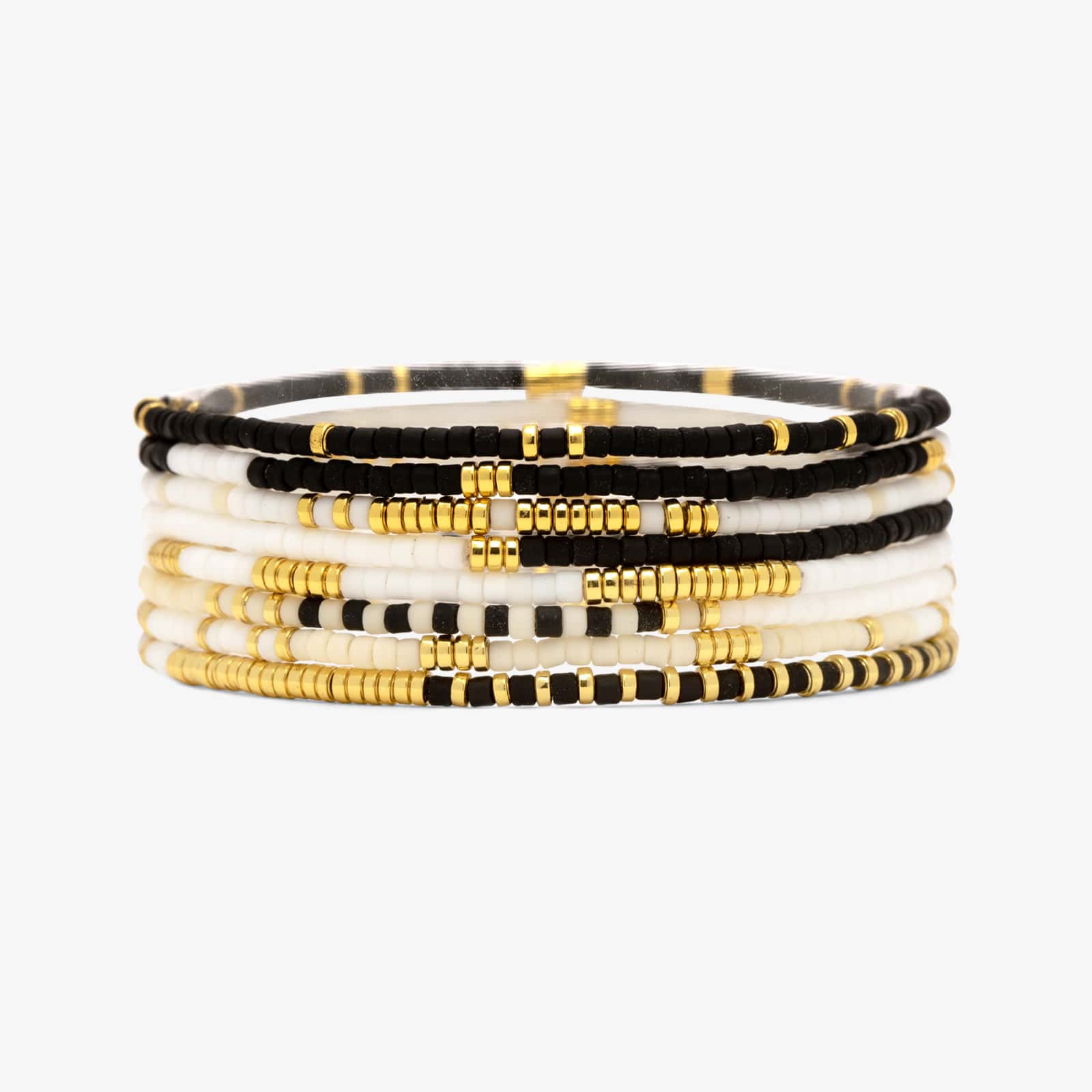 Lot de 8 bracelets extensibles monochromes