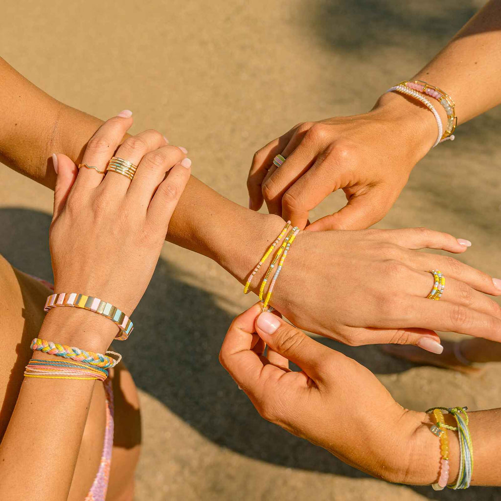 Ensemble de 3 bracelets extensibles Sunset Beach