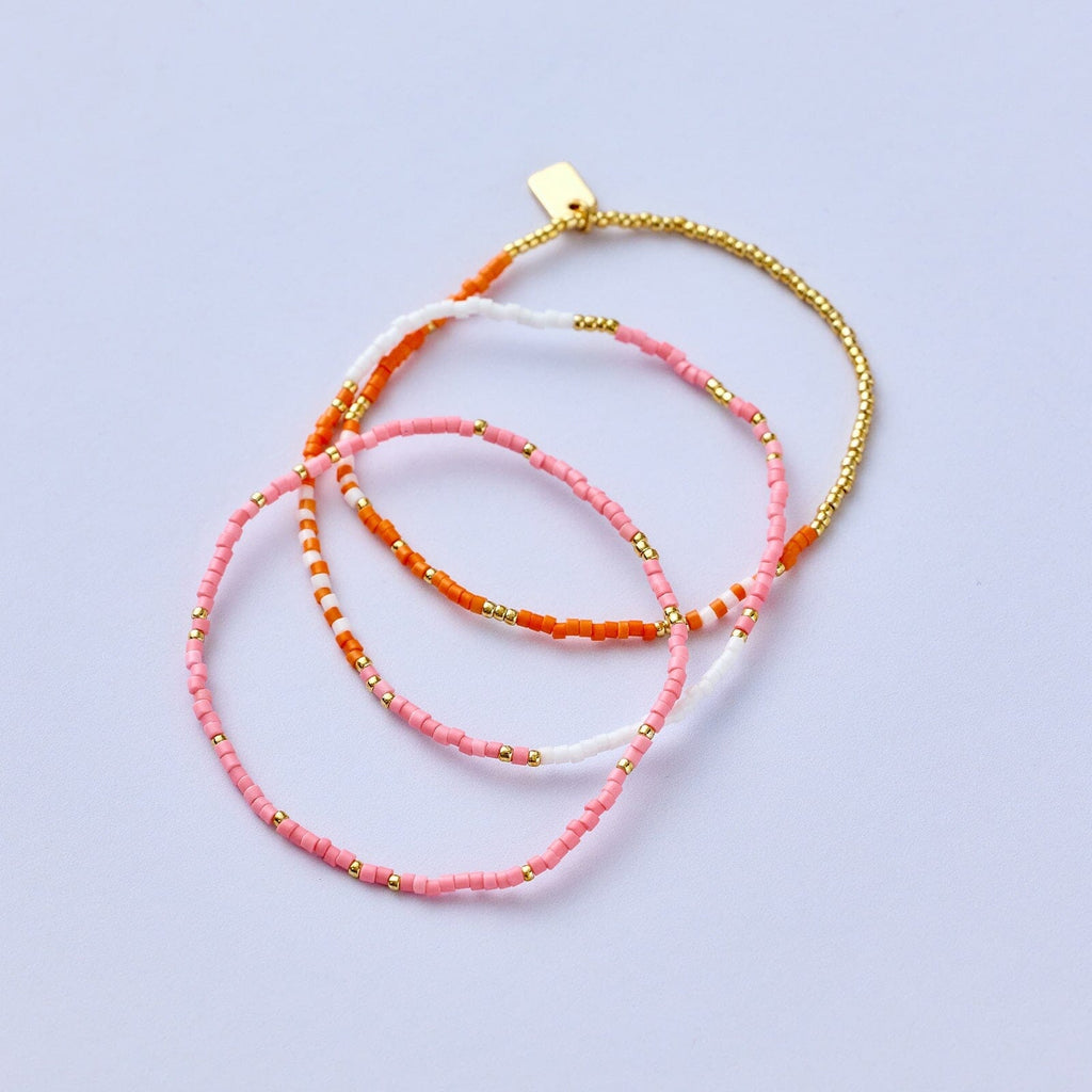 Ensemble de 3 bracelets extensibles Brise chaude