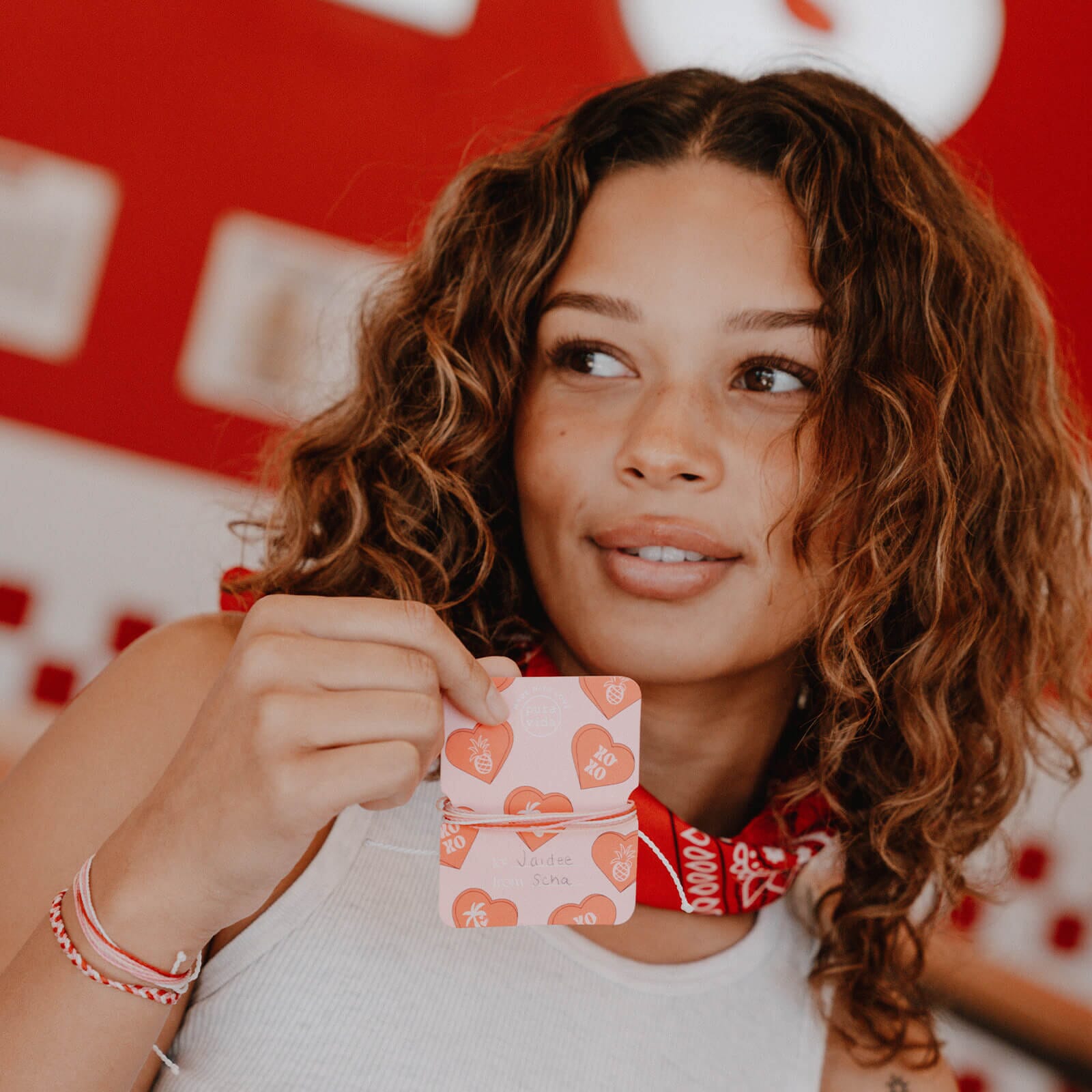 Bracelet « Je t'aime plus que tout » avec carte