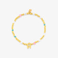 Initial Pearl & Seed Bead Stretch Bracelet