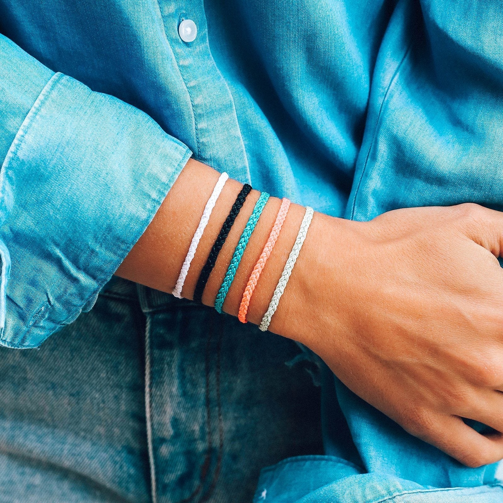 Solid Mini Braided Bracelet
