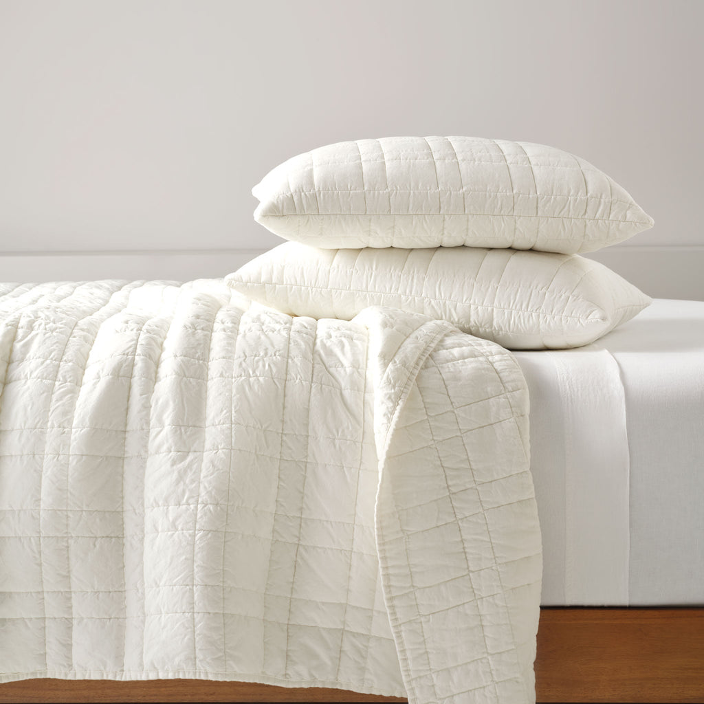 Washed European Linen Quilt Set