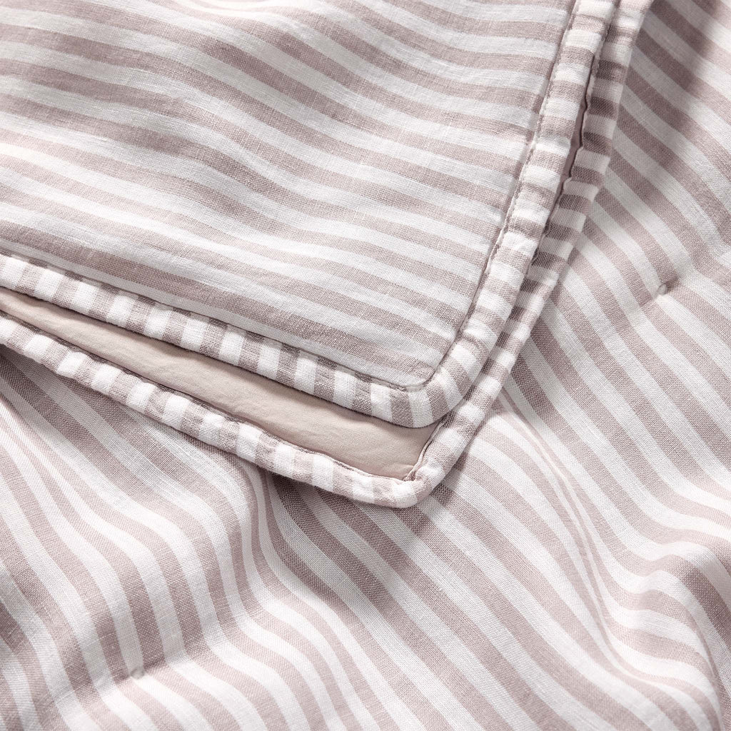 Washed European Linen Quilt Set