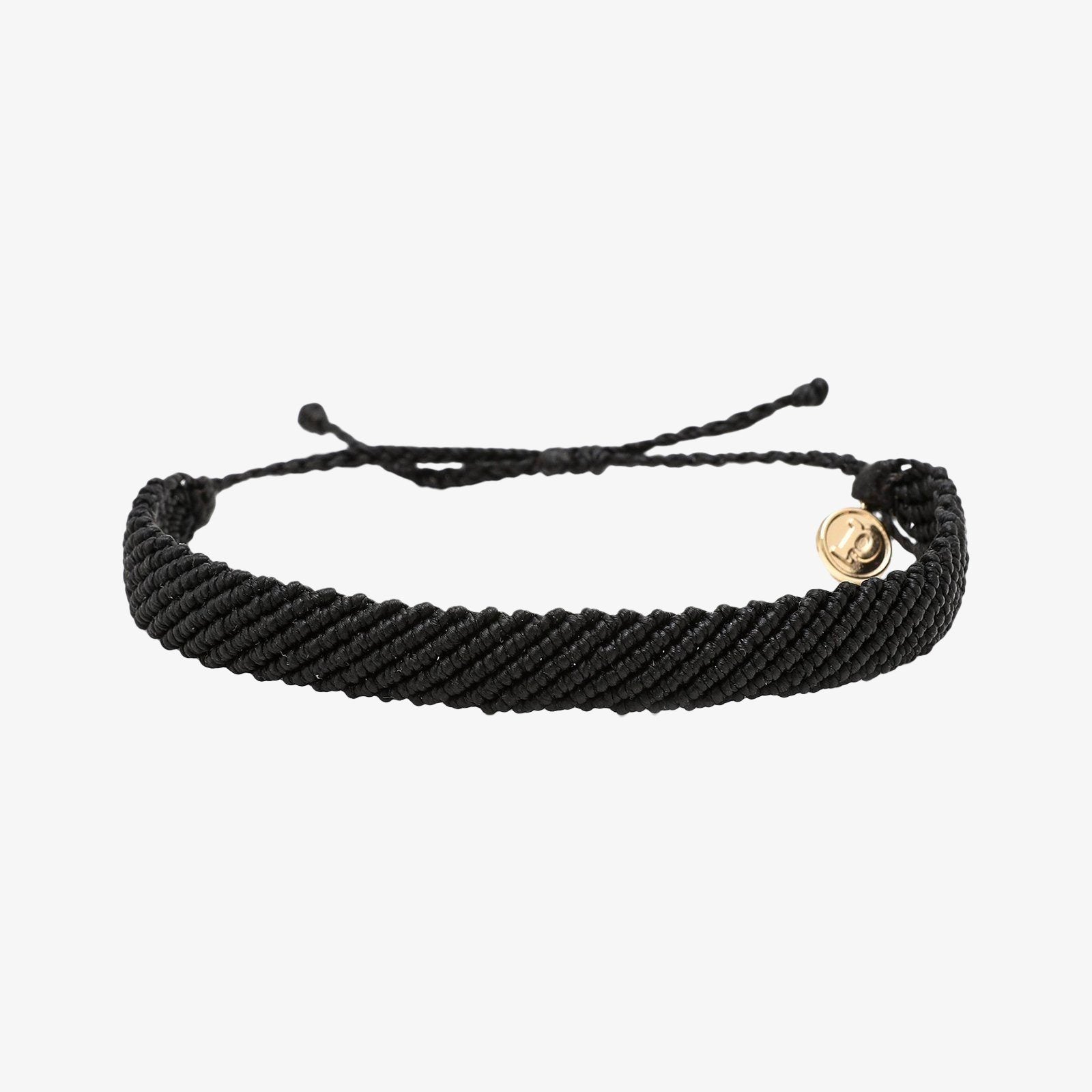 Bracelet tissé plat et large