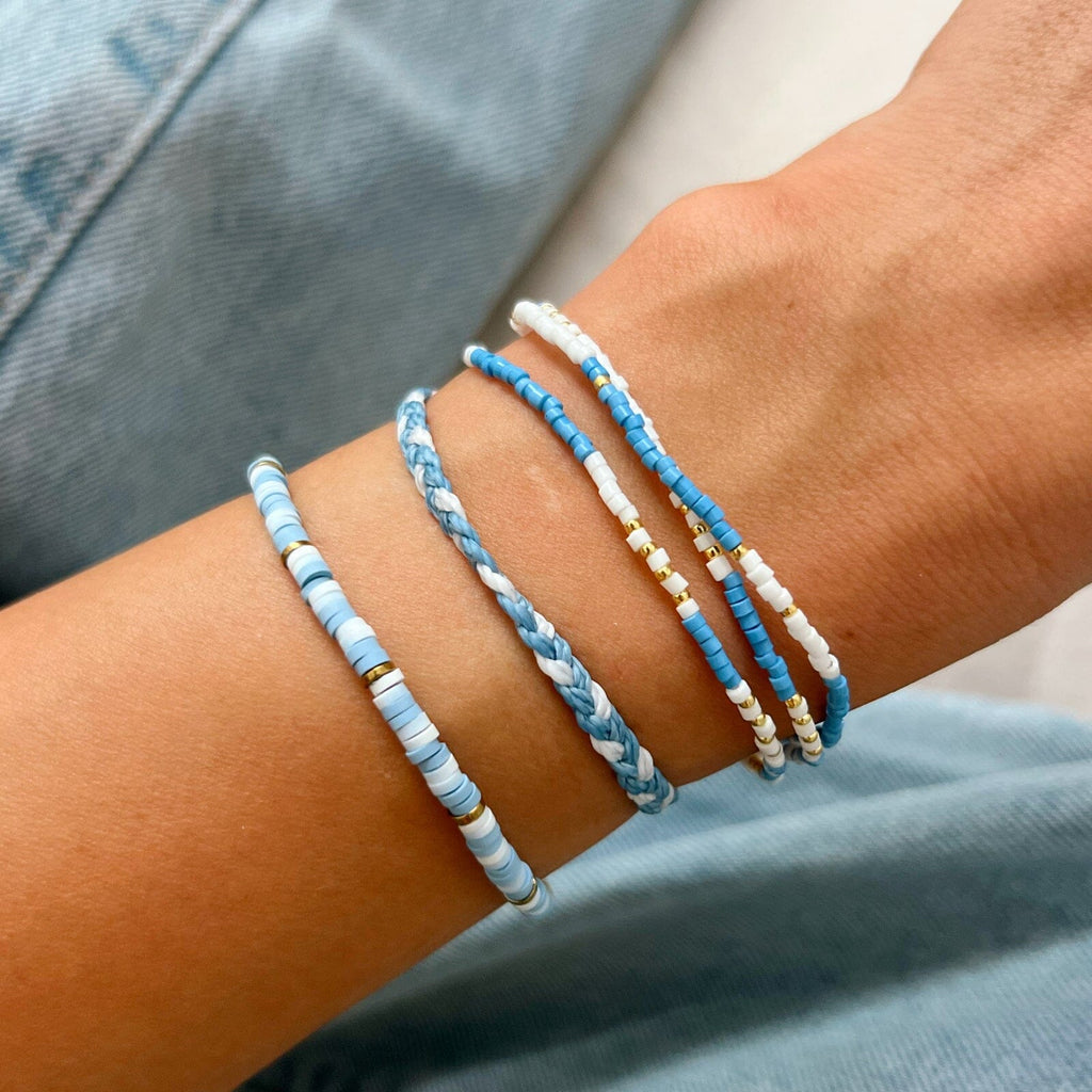 Collection Bleu clair et blanc