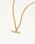 Collier chaîne épaisse avec fermoir en T | Plaqué or 18 carats