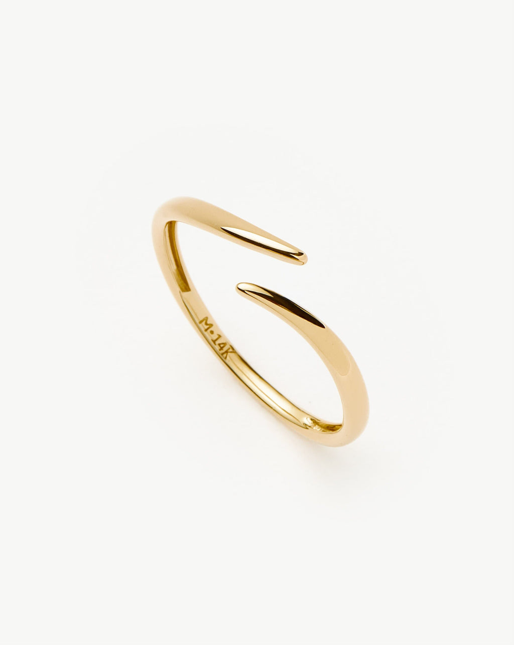 Solid Gold Open Claw Ring | 14ct Solid Gold