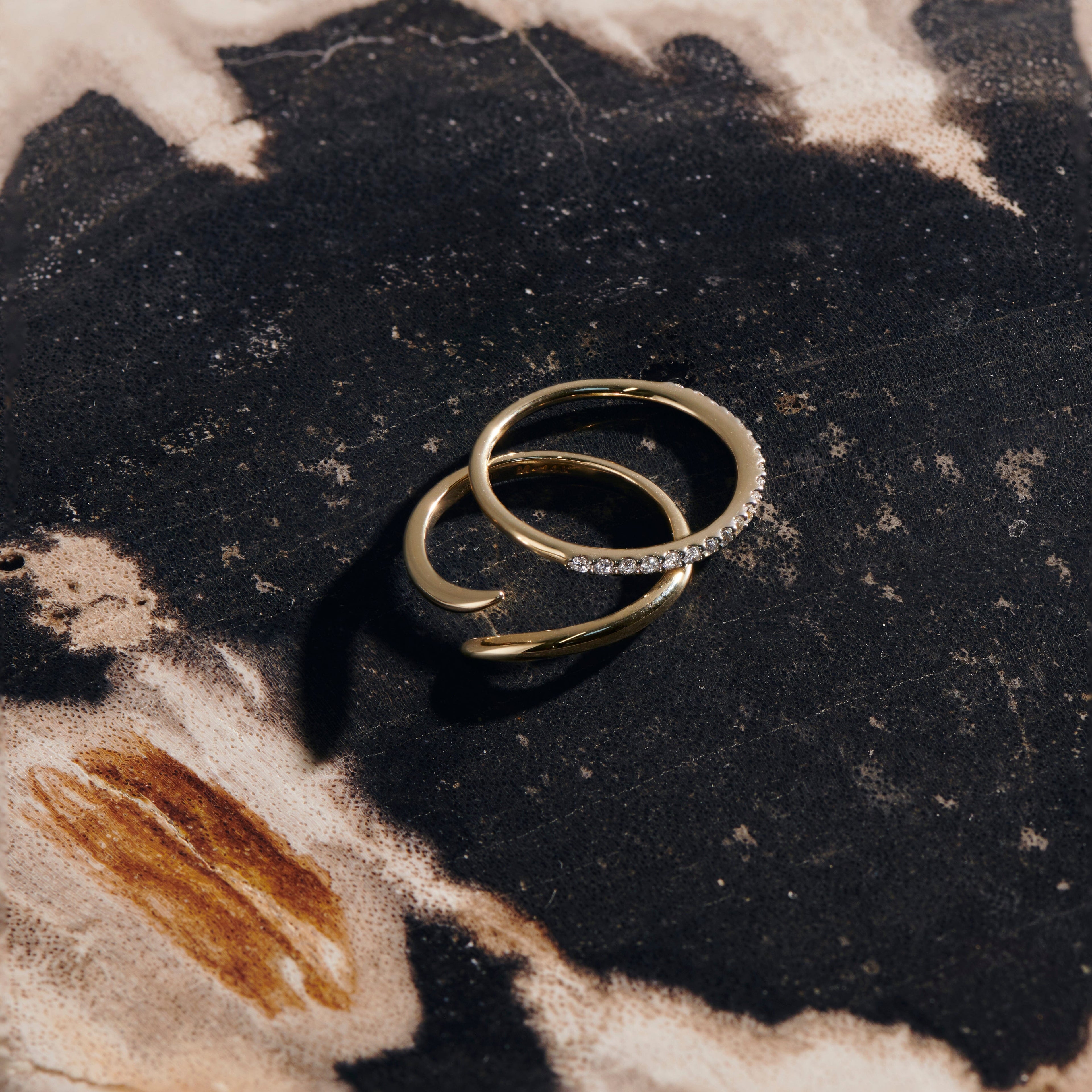 Solid Gold Open Claw Ring | 14ct Solid Gold