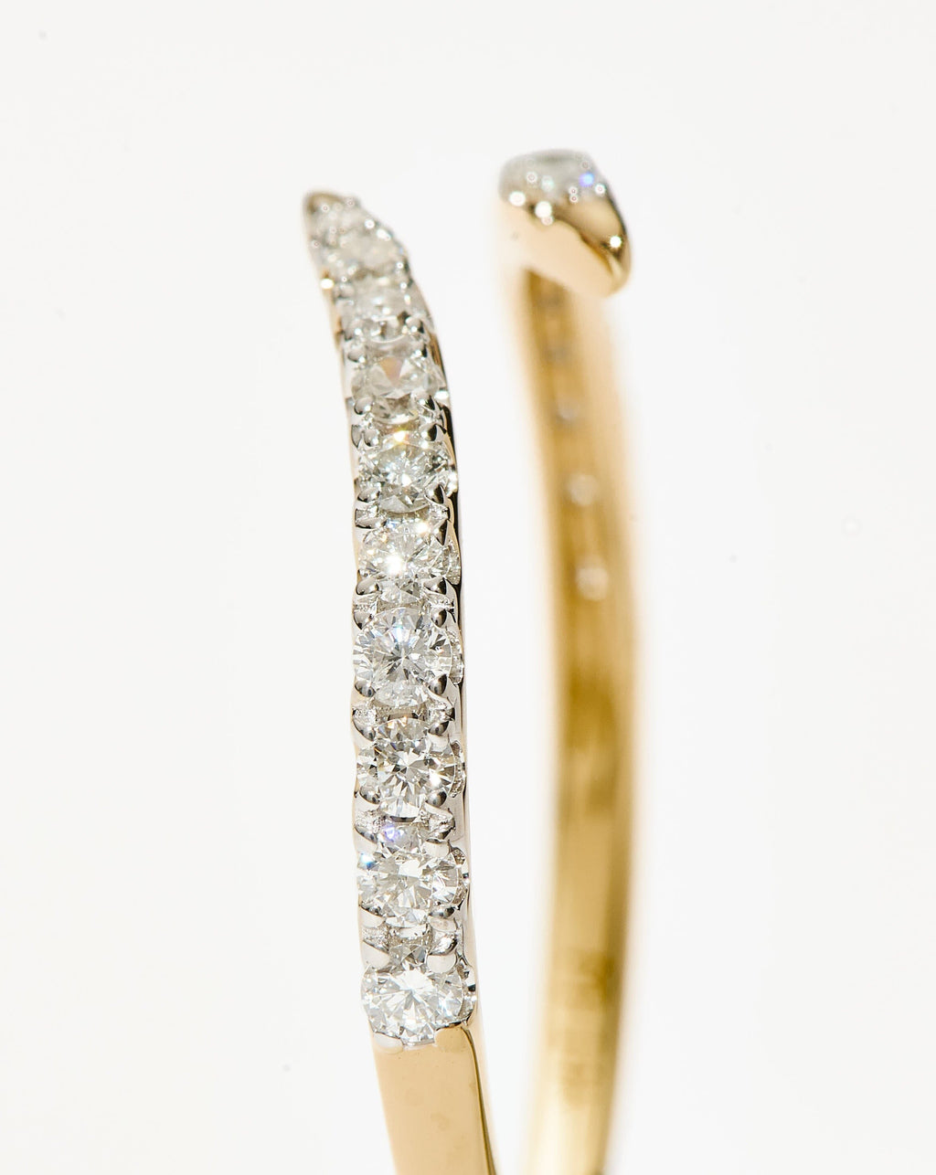 Solid Gold Open Claw Ring | 14ct Solid Gold/Diamond