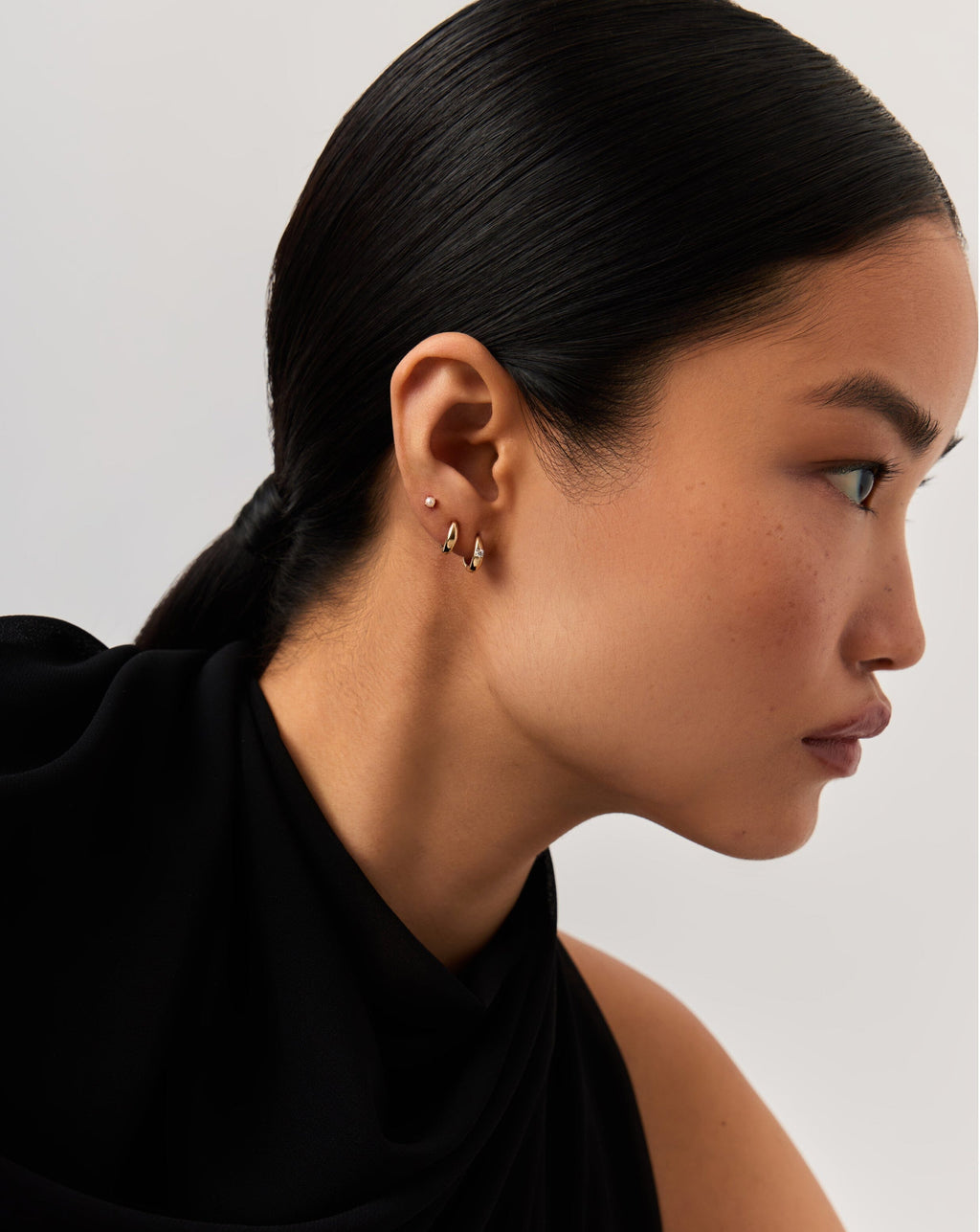 Solid Gold Pearl Stud Earrings | 14ct Solid Gold/Pearl