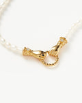 Collier avec pendentif perle In Good Hands Harris Reed | Plaqué or 18 carats/Perle et onyx noir