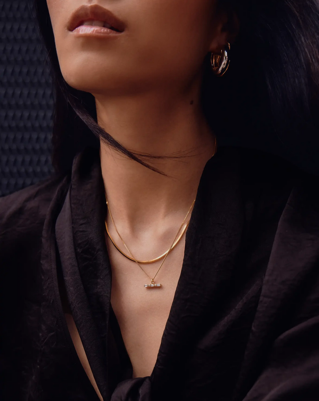 Collier court chaîne serpent Lucy Williams