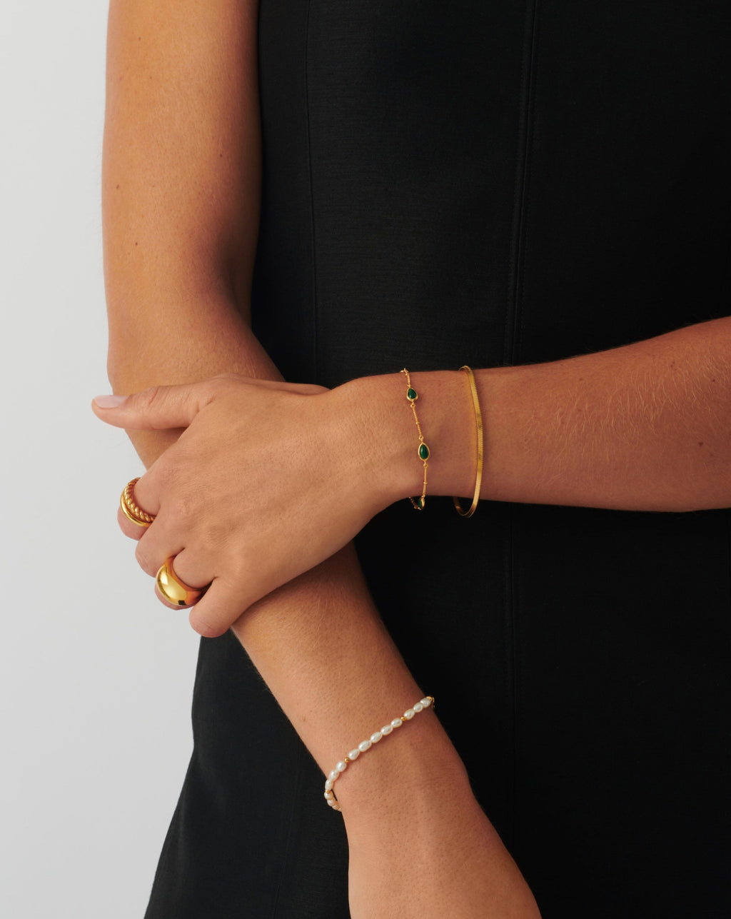 Magma Gemstone Charm Bracelet | 18ct Gold Vermeil on Recycled Sterling Silver