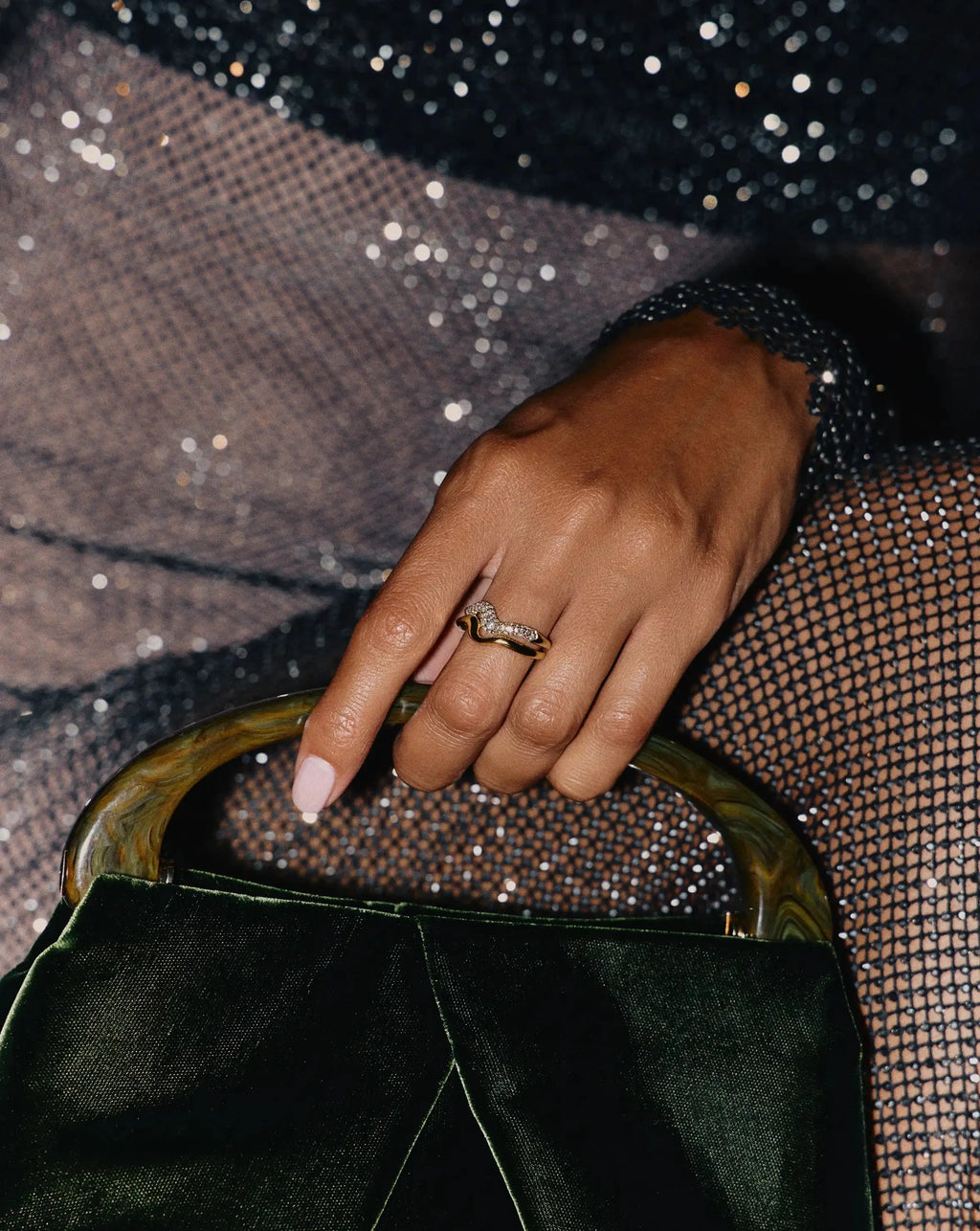 Molten Stacking Ring Set | 18ct Gold Vermeil/Cubic Zirconia