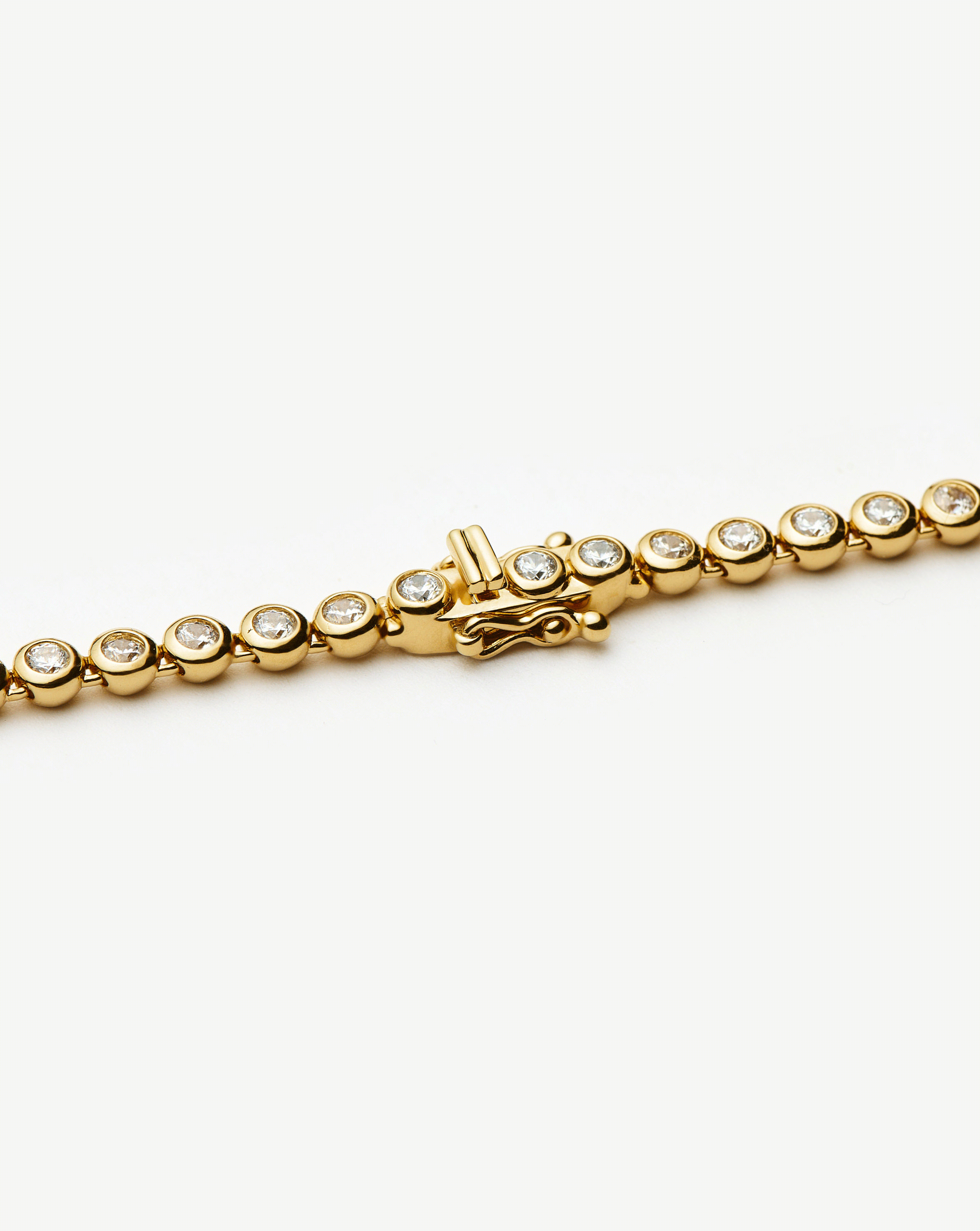 Tennis Round Bracelet | 18ct Gold Vermeil Cubic Zirconia