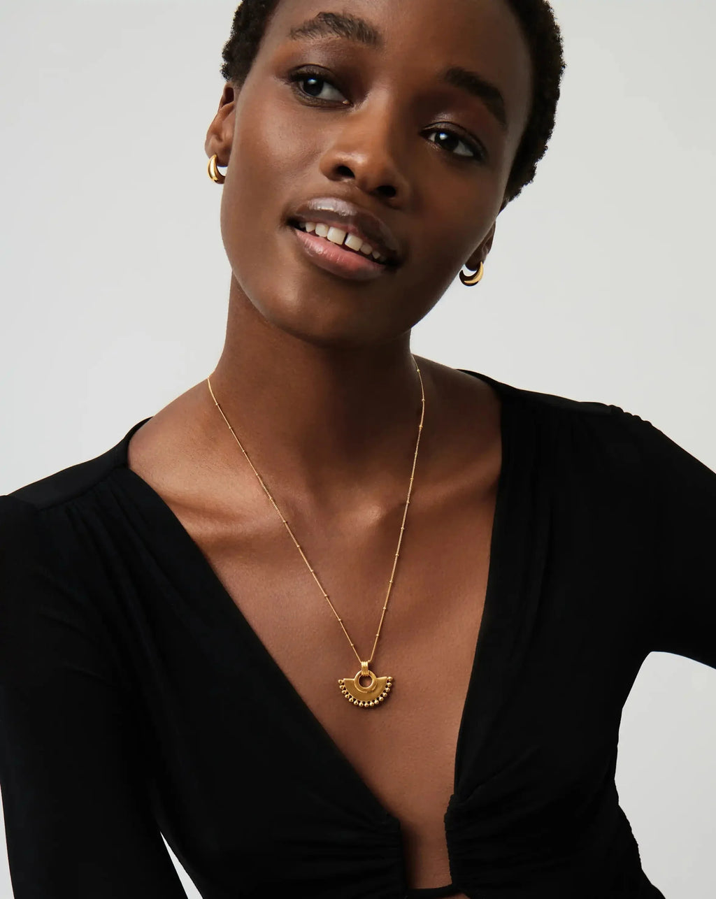 Collier Zenyu Fan | Plaqué or 18 carats